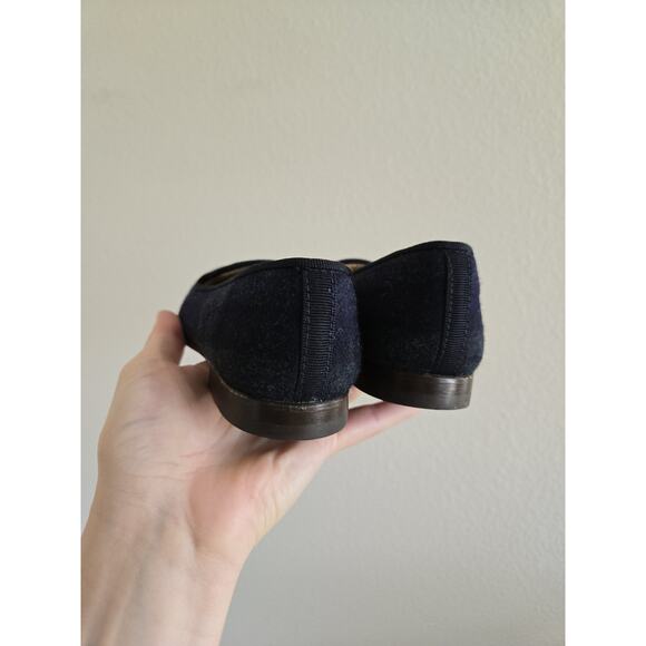 Size 28 US 8c Stubbs & Wooten Velvet Blue Green Plaid Slippers - Picture 4 of 5